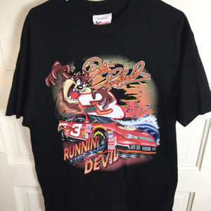 Dale Earnhardt Large Vtg Taz Short Sleeve Shirt